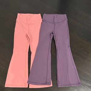 Old Navy Kids Flared Leggings - Pink and Purple